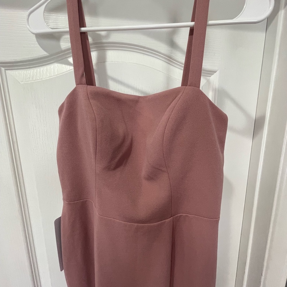 Azazie bridesmaids long dress dusty rose color never worn perfect condition